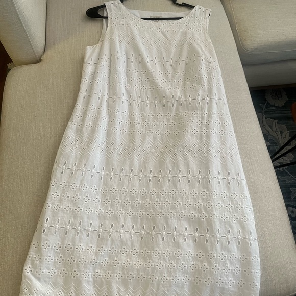 Talbots white eyelet sheath dress - Picture 2 of 7